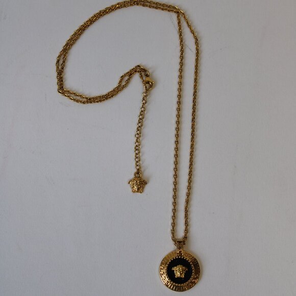 Versace Enamel Medusa Necklace - Picture 1 of 5